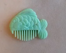 Vintage My Little Pony Baby Sea Pony Fish Comb for Ripple Mint Green MLP G1 Toys