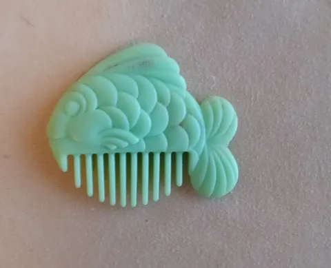 Vintage My Little Pony Baby Sea Pony Fish Comb for Ripple Mint Green MLP G1 Toys