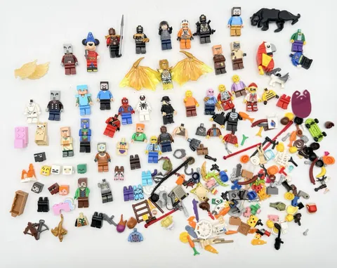 LEGO Minifigures Lot Minifigures Heads Torsos Legs Hair Accessories