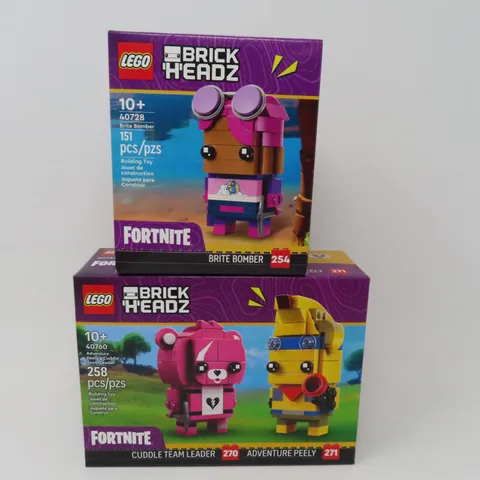 LEGO BrickHeadz 40728 BRITE BOMBER & 40760 PEELY & CUDDLE—NEW, Factory Sealed