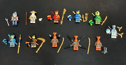 Lego Ninjago EVO Team - Kai Cole Jay Zane Lloyd Wu Nia Pixal