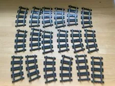 Lego (18-pc) Electric Train Track Lot: 16 Curved (2867) 2 Straight (2866)