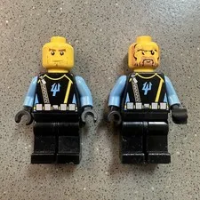 LEGO Aqua Raiders II Divers Lot x2 2007 Minifigures Damaged Heads Parts