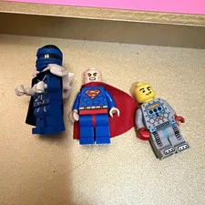 LEGO DC Superman Minifigures Series 2 Lot of 3 Plastic Minifigures Age 5+