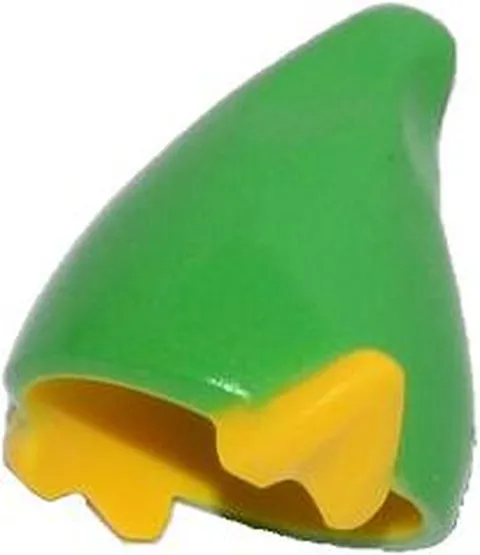 LEGO Yellow Minifigure, Headgear Hat, Elf / Dwarf with Pointed Ears with Bright