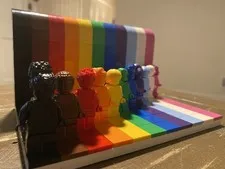 Lego Everyone Is Awesome PRIDE Rainbow Building Set NO BOOK NO BOX