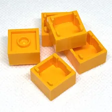 LEGO Parts - Bright Lt Orange Container, Box 2 x 2 x 1 - No 35700/59121 - QTY 5