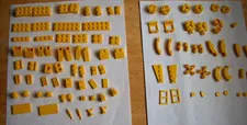 Lot/100 LEGO Pastel Yellow Blocks/Pieces