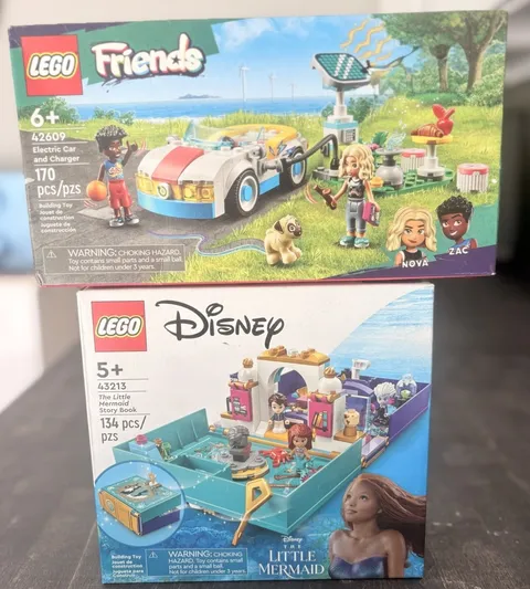 LEGO Disney The Little Mermaid Story Book 43213 And Friends Electric Car 42609