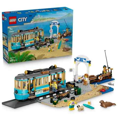 LEGO City 60506 Seaside Retro Tram Building Toy Set