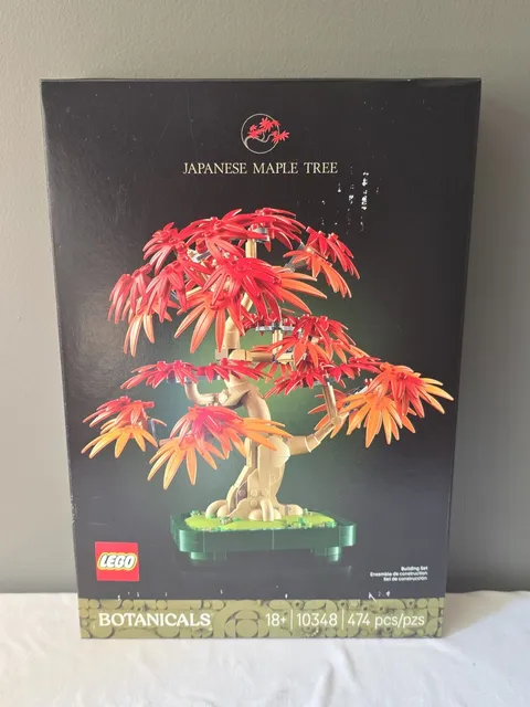 LEGO Botanicals Japanese Red Maple Bonsai Tree Complete Set 474 Piece (10348)