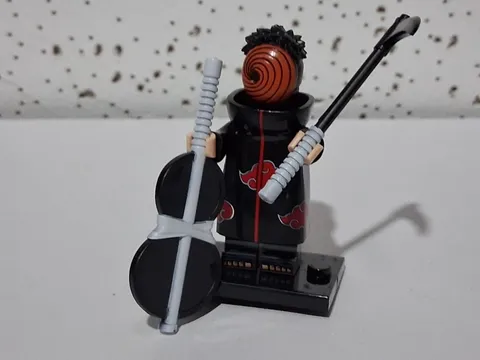 Naruto Shippuden- Obito Uchiha Chelo Custom Lego Anime Tv Serie with Stand