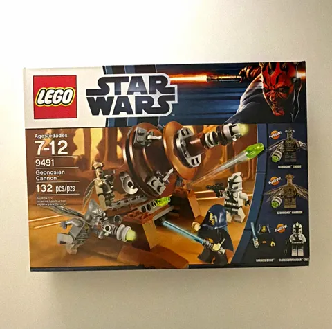 LEGO Star Wars The Clone Wars Geonosian Cannon 9491 Box Set 132 pcs 7-12