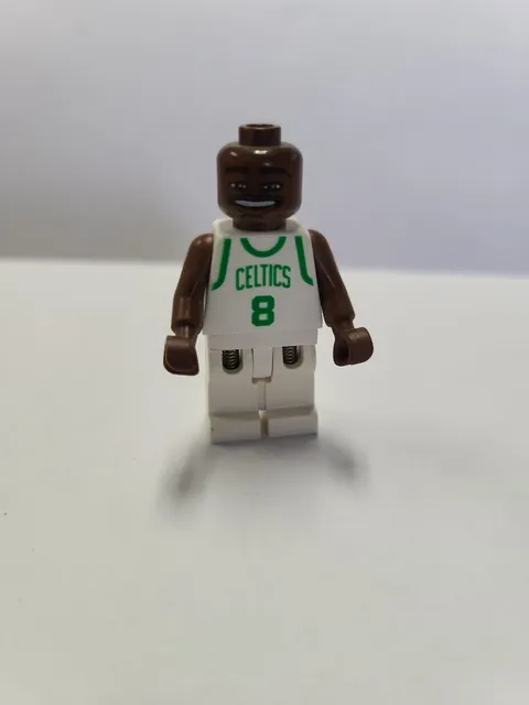 Lego NBA Antoine Walker # 8 Celtics basketball white jersey minifigure 3433