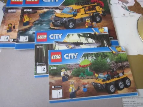 Lego Building Instructions Instruction City 60161 Part 1-4, Part 1 thru 4