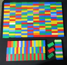 Lego Duplo Huge Lot of 273 Bricks Pieces ALL the 2x4 peg bricks Multicolor