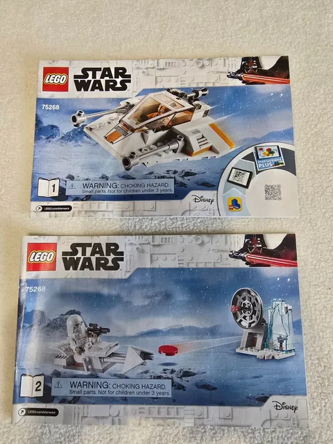 LEGO Star Wars Snowspeeder Building Instructions Booklets 75268