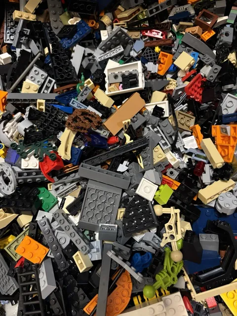 LEGO 20 lbs Pounds Random Parts Pieces Building pieces cleaned Bulk Lot.