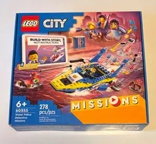 LEGO City Water Police Detective Missions 60355 NIB Retired