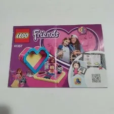 LEGO Friends 41357 Olivia’s Heart Box Instructions Manual ONLY