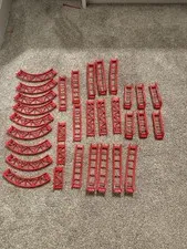 Lego roller coaster track pieces Red 32 pieces