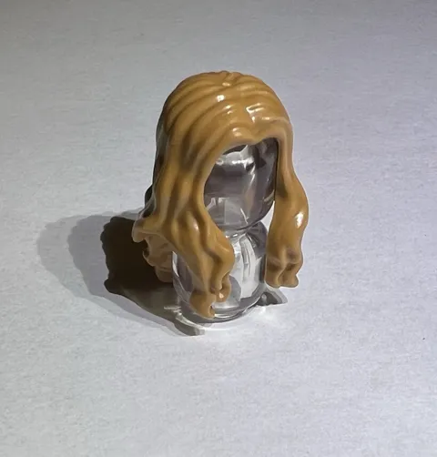 Lego Medium Nougat Minifigure Wig Hair Woman Girl Long Curly Wavy New City