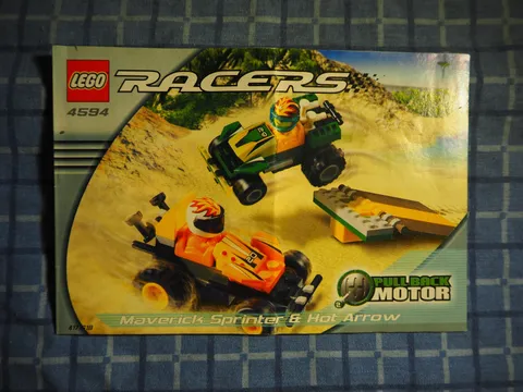 LEGO Racers 4594 Maverick Sprinter & Hot Arrow Instruction Manual Only