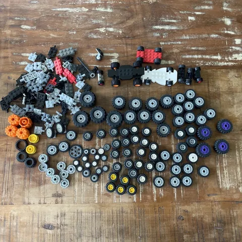 Lego Wheels Tires Axles Lot Variety Over 1 Pound