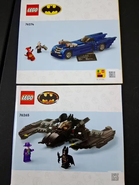 LEGO Batman Batmobile Batwaing Instruction Manuals #76265 #76274 Lot of 2