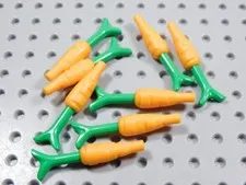 LEGO Lot of 8 Carrots Food Vegetables Minifig BI