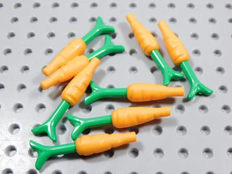 LEGO Lot of 8 Carrots Food Vegetables Minifig BI