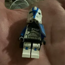 LEGO Minifigure Blue & White captain rex phase 2  Figure 1pc