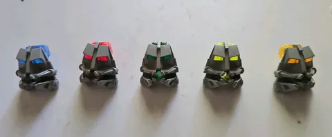 Lego Bionicle 32553 32554 Lot of 5 Head Connector Block Eye Series Gen 1 G1
