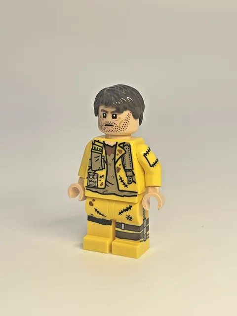 LEGO Orbital Minifigs - Mad Max (Yellow) Pad Printed Custom - New Minifigure