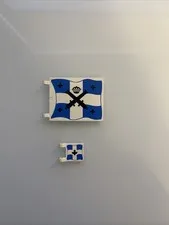LEGO Vintage Pirate Imperial Soldiers FLAG (368) Blue White
