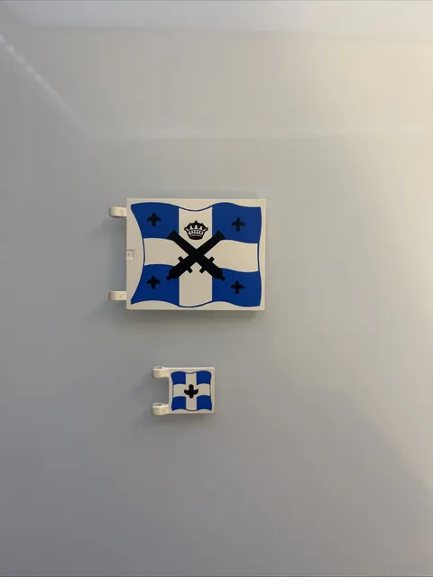 LEGO Vintage Pirate Imperial Soldiers FLAG (368) Blue White