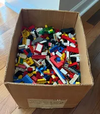 14+ Lbs LEGO & MEGABLOCKS Lot Flats Mini-Figs Wheels Trees Cars Boat Manuals