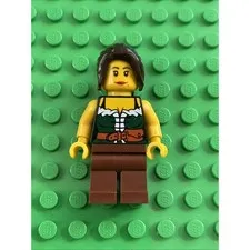 Lego Gold Prospector Woman Minifigure #edu022 Set #9349 Fairy Tale & Historic