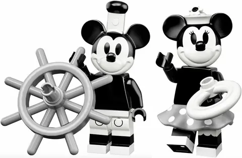 Lego 71024 Disney Series 2 Vintage Mickey & Minnie Minifigures New Sealed Packs