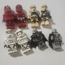 Custom LEGO Star Wars Stormtrooper & Troopers Minifigures Lot of 8