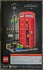 LEGO Ideas 21347 Red London Telephone Box 1460pcs 18+ Light Brick Box