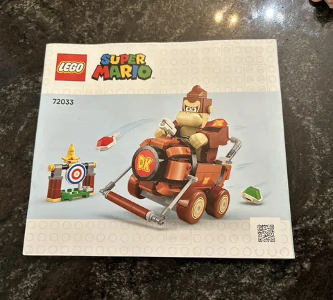 LEGO Super Mario Kart Donkey Kong & DK Jumbo Building Toy 72033 *Manual Only!!*