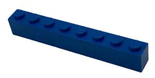 Lego 3008 Blue Brick 1 x 8 Element 300823