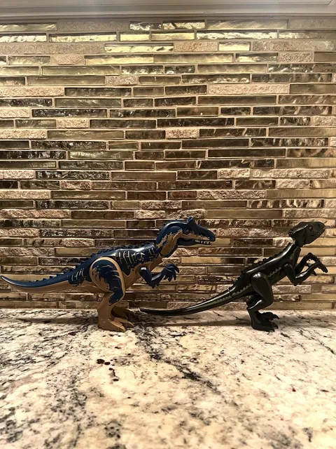 Jurassic World Indominus Rex and Allosaurus Custom Lego Lot of 2! 76966 🔥