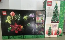 Two Sealed LEGO Sets #40573 Christmas Tree & #10309 Succulents Building Sets