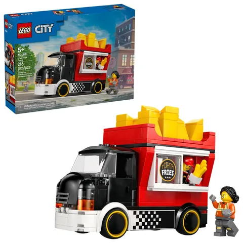 LEGO City Fries Food Truck Building Toy for Kids - Pretend Play Multicolor