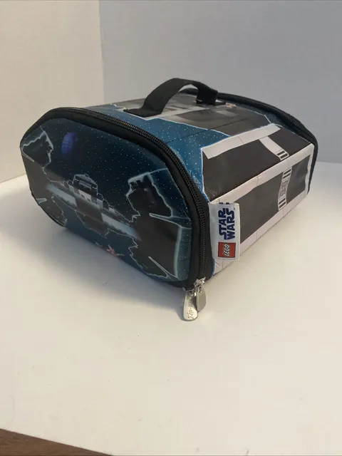 Lego Starwars Tie Fighter Zip Bin Storage Case Fold Out Play Mat 2011 Lucasfilm