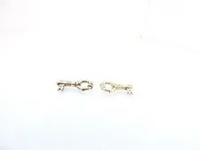 2 LEGO minifigure Chrome Gold Keys 40359a