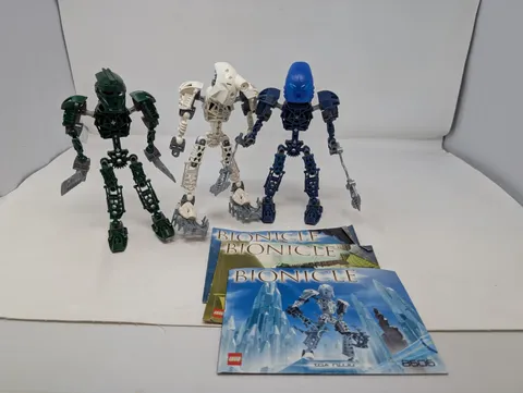 Bionicle Toa Metru:  8602, 8605 , 8606 w/Manuals - COMPLETE - SHIPS FREE IN US