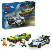 LEGO City Police Car and Muscle Chase, Emergency Vehicle Toy Multicolor